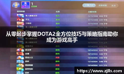 从零起步掌握DOTA2全方位技巧与策略指南助你成为游戏高手